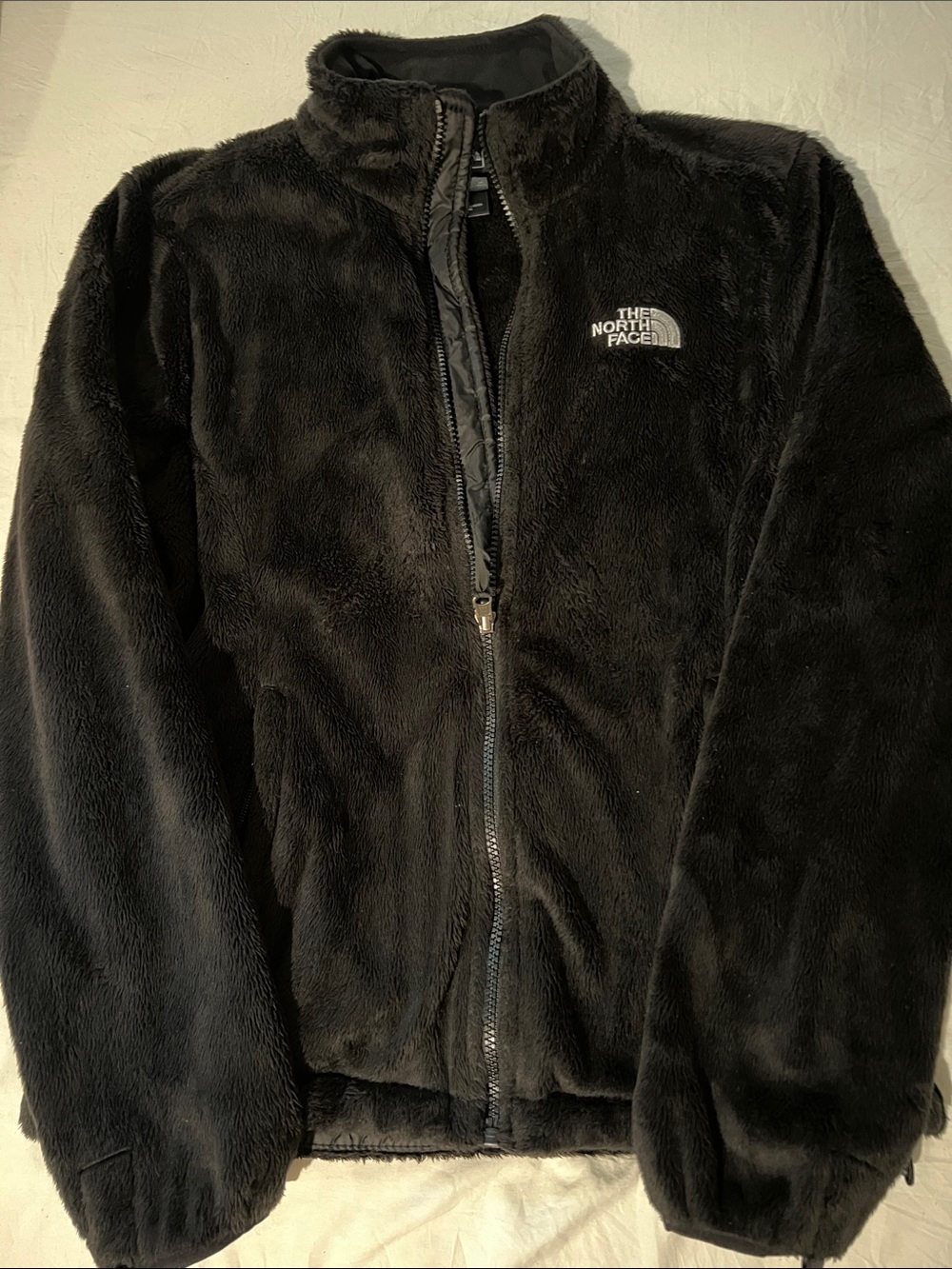 The North Face Black Plush Full-Zip Fleece Jacket